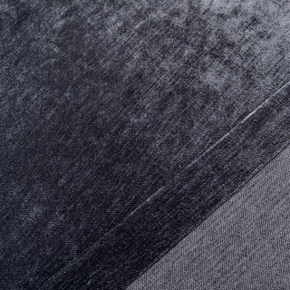 LuxeTouch Charcoal Dark Gray Chenille Curtain Drapes 6
