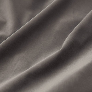 Fine Taupe Gray Velvet Curtain 5