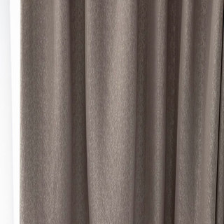 Silk Waterfall Subtle Textured Striped Shimmering Taupe Gray Curtain 2
