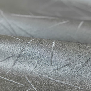 Metallic Fusion Luxury Jacquard Silver Gray Geometric Blackout Curtain 5