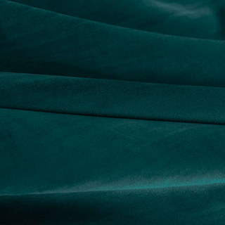 Fine Teal Green Matte Velvet Curtain 5