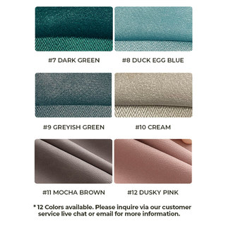 Smart Space Double Sided Reversible Teal Vegan Suede Curtains 6