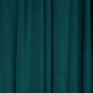 Fine Teal Green Matte Velvet Curtain 3