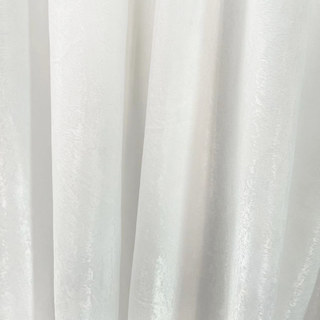Satiny Touch Ivory White Sheer Curtain 5
