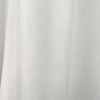 Satiny Touch Ivory White Sheer Curtain 8
