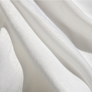 Satiny Touch Ivory White Sheer Curtain 4