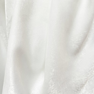 Satiny Touch Textured Ivory White Sheer Curtain 9