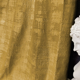 Premium Textured Mustard Yellow Gold Velvet Curtain 1