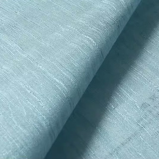 Silk Waterfall Shimmering Light Blue Sheer Curtain 4
