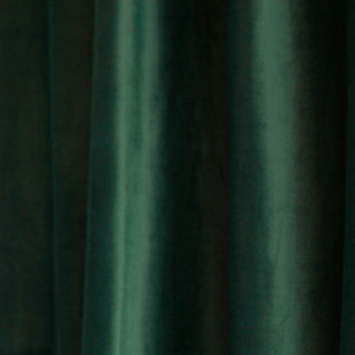 Fine Forest Emerald Green Matte Velvet Curtain
