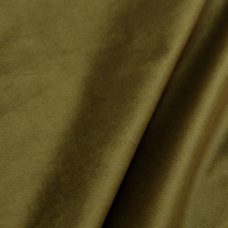 Fine Moss Olive Green Matte Velvet Curtain 3