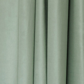 Fine Sage Duck Egg Green Matte Velvet Curtain 5
