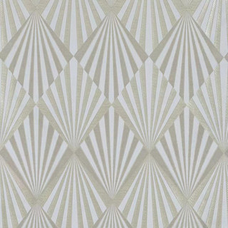Deco Diamond Jacquard Geometric Cream Faux Silk Curtains