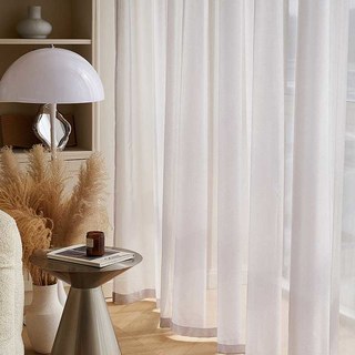 Sand Dune Textured Shimmering Light Gray Organza Sheer Curtain 2