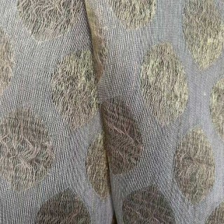 Ethereal Leaf Luxury Jacquard Gold Geometric Dotted Sheer Curtains 3