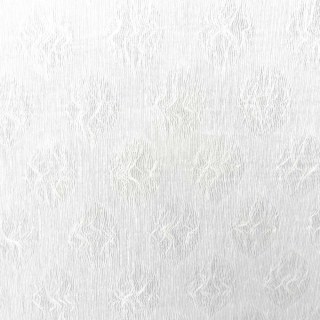 Ethereal Leaf Luxury Jacquard Ivory White Geometric Dotted Sheer Curtains 5