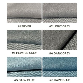 Smart Space Double Sided Reversible Teal Vegan Suede Curtains 5