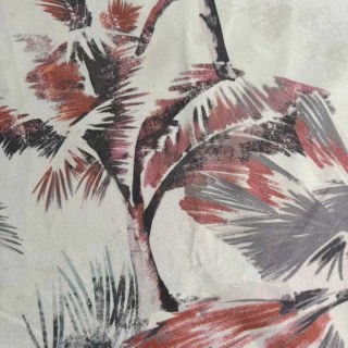 Sunset Palms Multicolor Velvet Tropical Floral Curtains 5