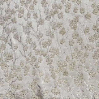 Cherry Blossoms Cream Floral Chenille Blackout Curtain 8