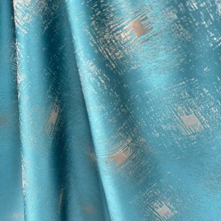 Crosshatch Charm Diamond Grid Teal Curtains 3
