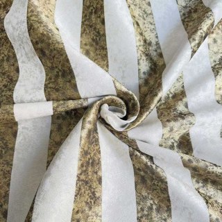 Leopard Lane Gold Striped Animal Print Curtain