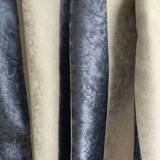 Leopard Lane Navy Blue Striped Animal Print Curtain 2