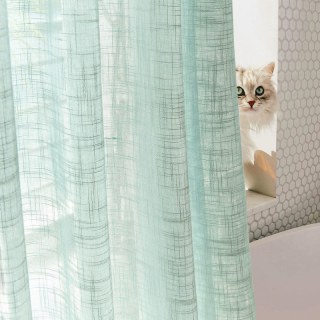 A Touch of Sunshine Mint Green Sheer Curtain 2
