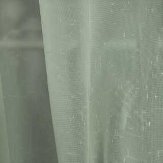 Crisscross Calm Sage Green Textured Sheer Curtain 4