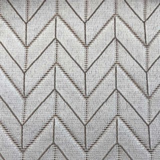 Elegante Art Deco Chevron Cream Champagne Curtain with Gold Details