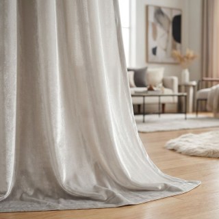 Opulence Cream Champagne Silky Gleaming Light Weight Translucent Velvet Curtain 2